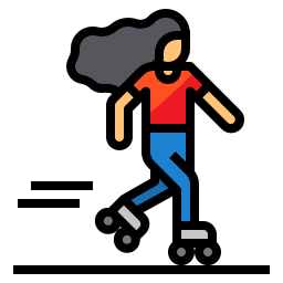 Роликовый конькобежец иконка