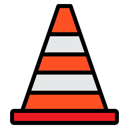 Traffic cone icon