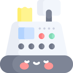 Cashier machine icon