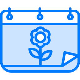 Spring calendar icon