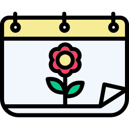 Spring calendar icon