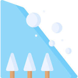 sneeuwglijbaan icoon
