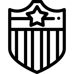 escudo americano Ícone