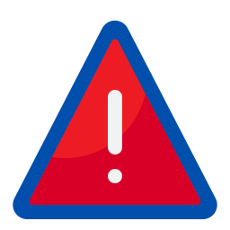 Warning sign icon