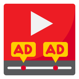 pubblicità video icona