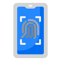 Fingerprint scan icon