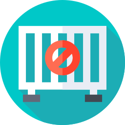 Road barrier icon