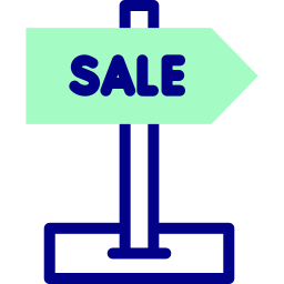 Sale sign icon