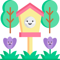 Bird house icon