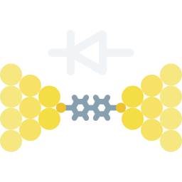 electrónica molecular icono