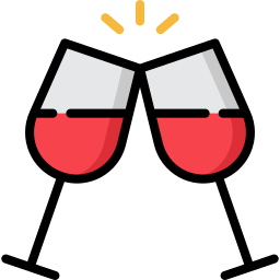 Wine glasses icon