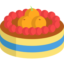 pastel de frutas icono