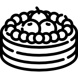 gâteau aux fruits Icône
