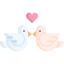 pájaros del amor icono