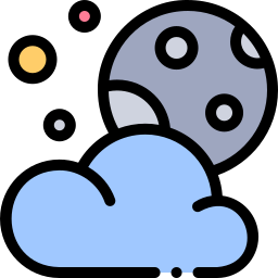 noche nublada icono