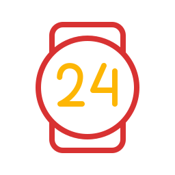 24 시간 지원 icon