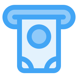 Cash withdrawal icon