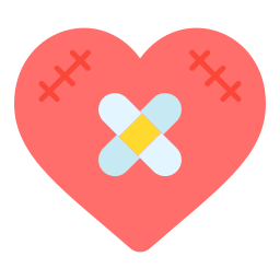 Broken heart icon