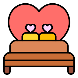 cama matrimonial icono