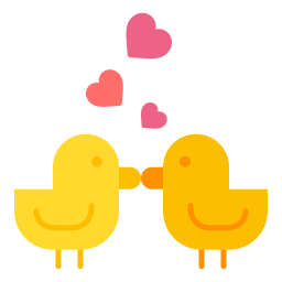 Love birds icon