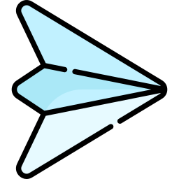aereo di carta icona