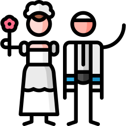 boda judía icono