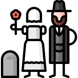czarny ślub ikona