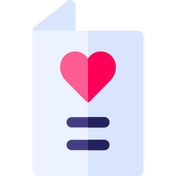 Wedding invitation icon