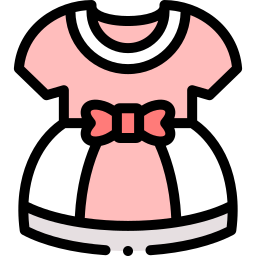 Baby dress icon