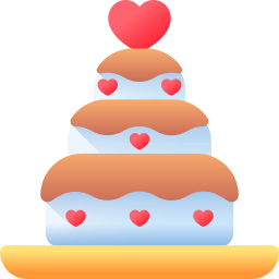 Wedding cake icon