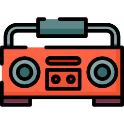 cassette radio Icône