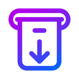 Cash withdrawal icon