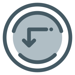 Curved arrow icon