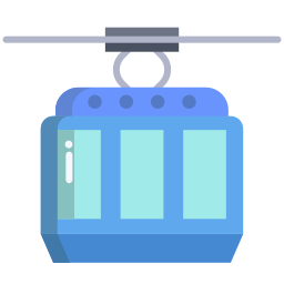 Cable car cabin icon