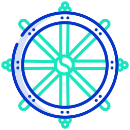 Dharma wheel icon