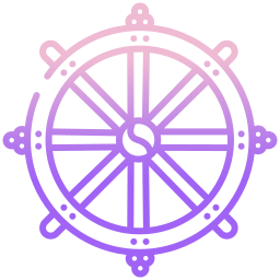 Dharma wheel icon