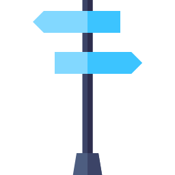 Street sign icon