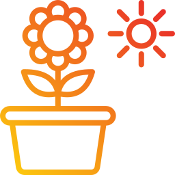 Flower pot icon