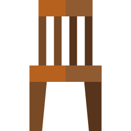 sedia di legno icona