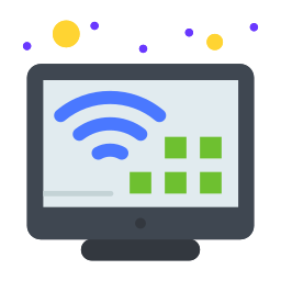 televisión inteligente icono