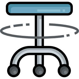 silla giratoria icono