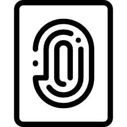 huella dactilar icono