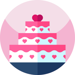 Wedding cake icon