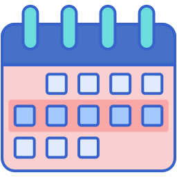 calendario semanal icono