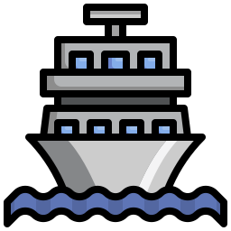 bateau de croisière Icône