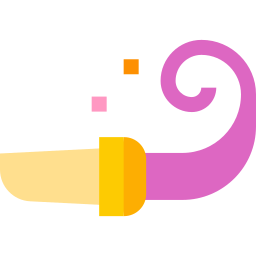 Party whistle icon