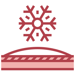 tejido a prueba de nieve icono