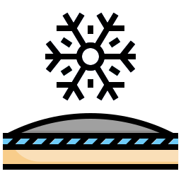 tejido a prueba de nieve icono