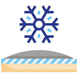 tkanina odporna na śnieg ikona