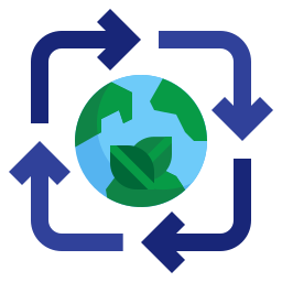 rispettoso dell'ambiente icona